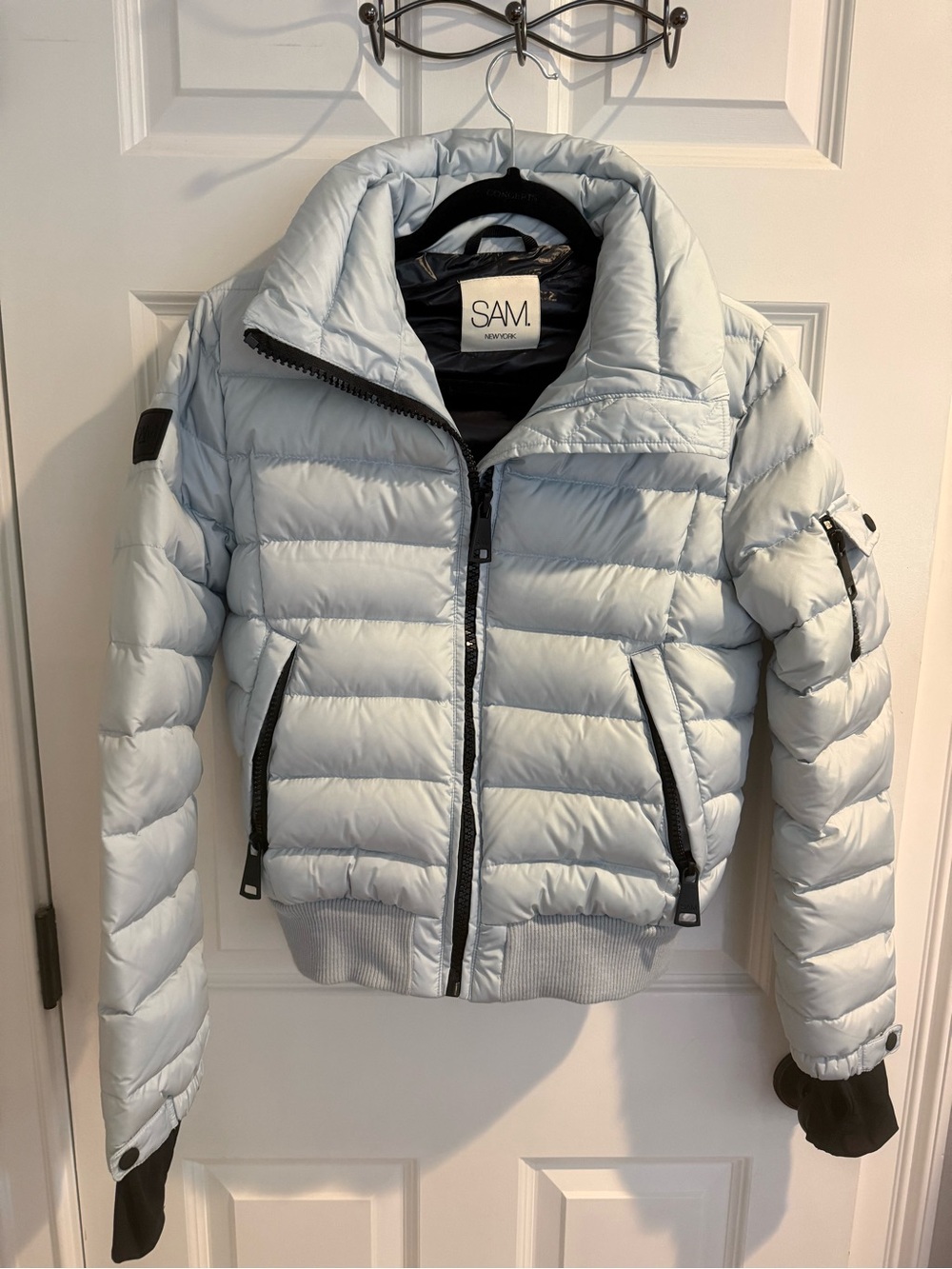 SAM. NewYork Pale Blue Free Style Quilted Puffer Jacket - Women's Insulated Coat